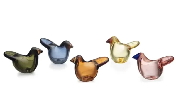 Iittala Glaskunst | Dekorationsgegenstände^Birds by Toikka Flycatcher, Kupferfarben – Gelb