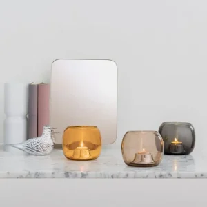 HAY Kerzen Und Kerzenhalter-Iittala Kaasa Teelichthalter, grau