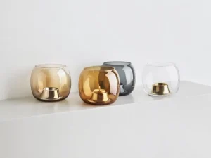 HAY Kerzen Und Kerzenhalter-Iittala Kaasa Teelichthalter, grau