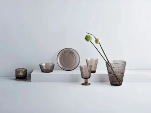 Aarikka Kerzen Und Kerzenhalter-Iittala Kastehelmi Teelichthalter, 64 mm, Linen