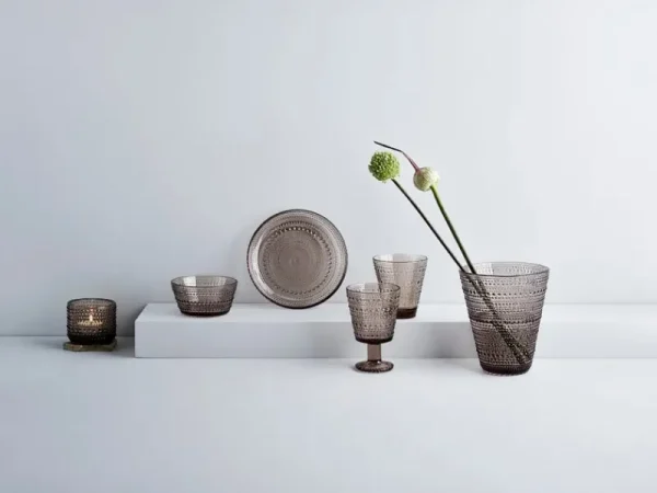 Aarikka Kerzen Und Kerzenhalter-Iittala Kastehelmi Teelichthalter, 64 mm, Linen