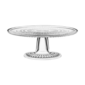 Iittala Geschirr^Kastehelmi Tortenständer, 240 mm, klar