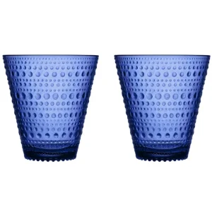 Iittala Gläser Und Tassen^Kastehelmi Trinkglas 30 cl, 2 Stück, Ultramarinblau