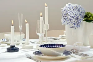 HAY Kerzen Und Kerzenhalter-Iittala Kerzenhalter Nappula 183 mm, weiß