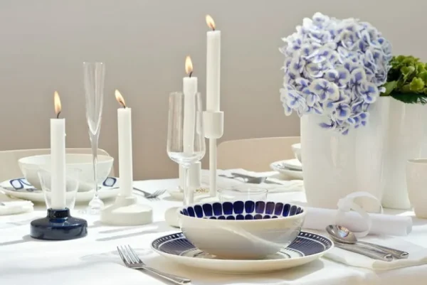 HAY Kerzen Und Kerzenhalter-Iittala Kerzenhalter Nappula 183 mm, weiß