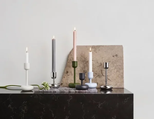 HAY Kerzen Und Kerzenhalter-Iittala Kerzenhalter Nappula 183 mm, weiß