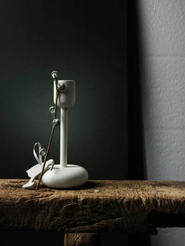HAY Kerzen Und Kerzenhalter-Iittala Kerzenhalter Nappula 183 mm, weiß