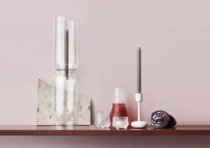 HAY Kerzen Und Kerzenhalter-Iittala Kerzenhalter Nappula 183 mm, weiß