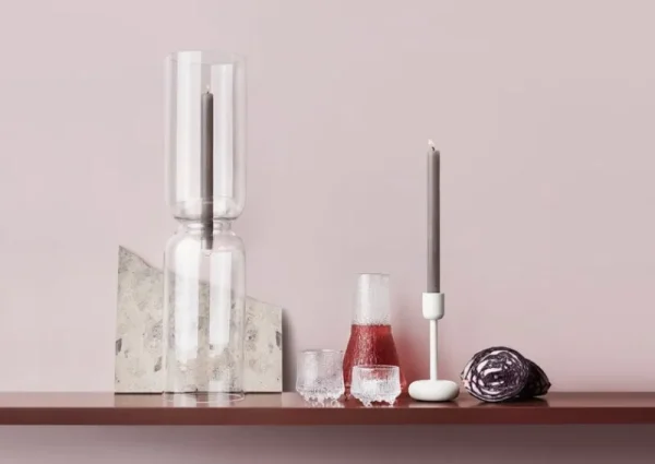 HAY Kerzen Und Kerzenhalter-Iittala Kerzenhalter Nappula 183 mm, weiß