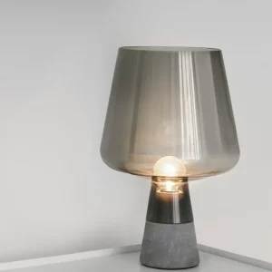 HAY Tischlampen-Iittala Leimu Tischleuchte, 30 cm, grau