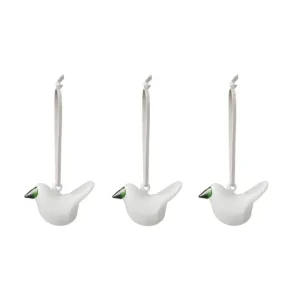Flensted Mobiles Dekorationsgegenstände-Iittala Mini-Glasvogel, 3 Stk., weiß