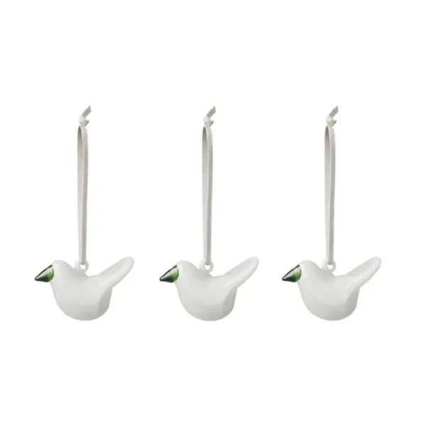 Flensted Mobiles Dekorationsgegenstände-Iittala Mini-Glasvogel, 3 Stk., weiß