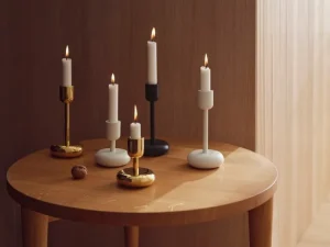 applicata Kerzen Und Kerzenhalter-Iittala Nappula Kerzenhalter, 183 mm, Messing