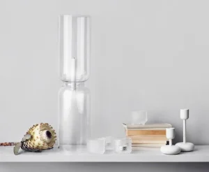HAY Kerzen Und Kerzenhalter-Iittala Nappula Kerzenhalter, weiß, 2er-Pack