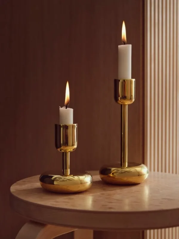 applicata Kerzen Und Kerzenhalter-Iittala Nappula Kerzenhalter, 183 mm, Messing
