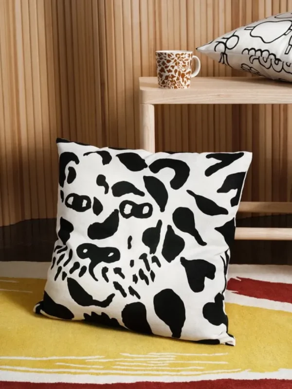Iittala Kissen^OTC Cheetah Kissenbezug, 47 x 47 cm, Schwarz - Weiß