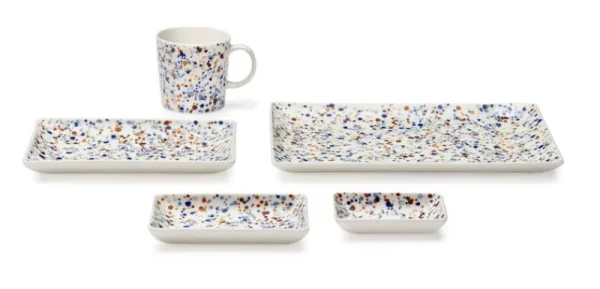 Iittala Geschirr^OTC Helle A4 Teller, 21 x 29 cm, Blau - Braun