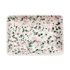 Iittala Geschirr^OTC Helle A6-Teller, 10 x 15 cm, Rosa - Grün