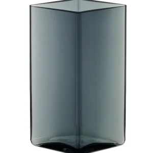 Iittala Vasen-Ruutu Vase, 115 x 180 mm, grau
