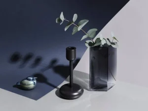 Iittala Vasen-Ruutu Vase, 115 x 180 mm, grau