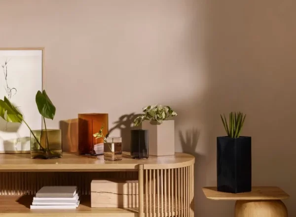Iittala Vasen-Ruutu Vase, 115 x 180 mm, grau