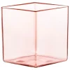 Iittala Vasen-Ruutu Vase, 205 x 180 mm, Lachsrosa