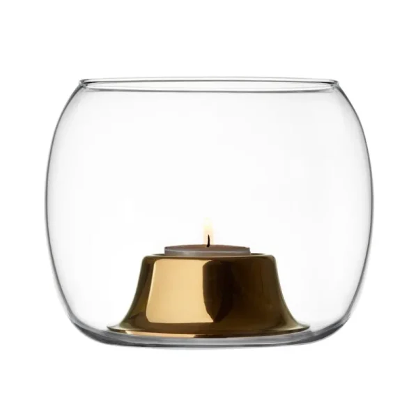 Iittala Kerzen Und Kerzenhalter-Teelichthalter Kaasa, klar – roségold