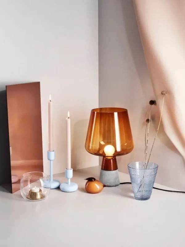 Iittala Kerzen Und Kerzenhalter-Teelichthalter Kaasa, klar – roségold