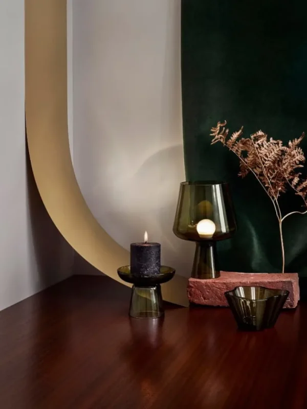 Artemide Tischlampen-Iittala Tischleuchte Leimu 24 cm, moosgrün