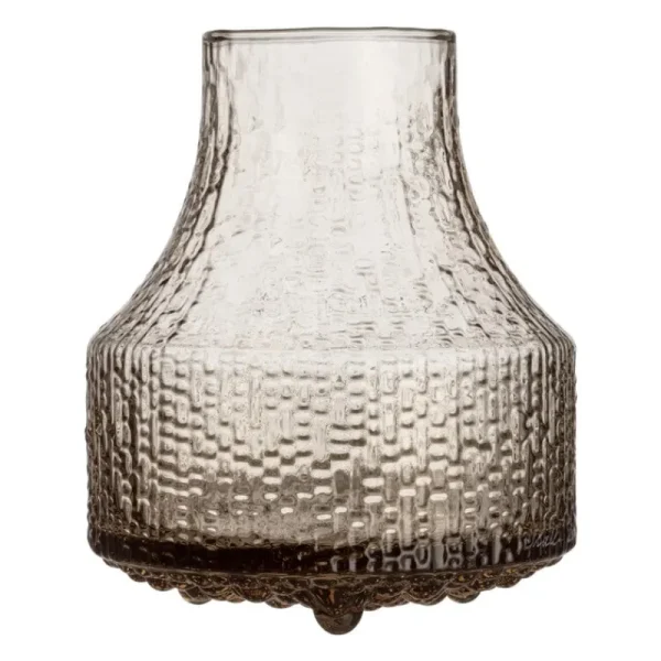 Marimekko Vasen-Iittala Ultima Thule Glasvase, 82 x 97 mm, Leinenweiß