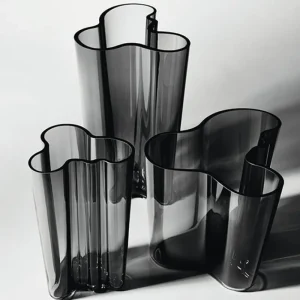 ferm LIVING Vasen-Iittala Vase Aalto 251 mm, dunkelgrau