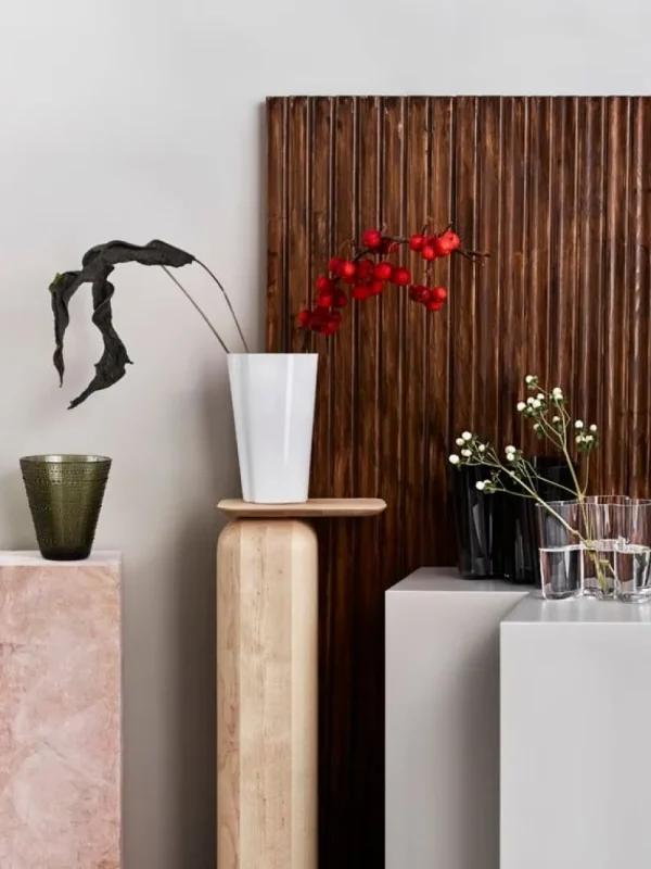 Audo Copenhagen Vasen-Iittala Vase Aalto 220 mm, weiß