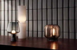 Iittala Tischlampen-Virva Tischleuchte, leinenfarben