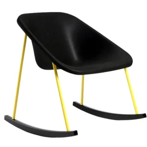 Artek Sitzgelegenheiten-Inno Kola Light Schaukelstuhl, schwarz/gelb