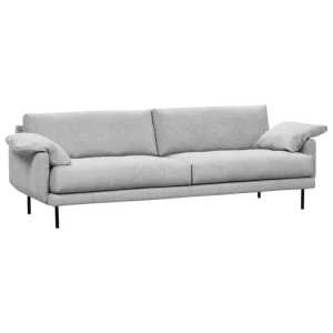Interface Sofas Und Liegen-Bebé Sofa, 226 cm, Muru 470, Grau, schwarzes Metall