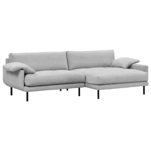 Interface Sofas Und Liegen-Bebé Sofa mit Chaiselongue, rechts, Muru 470, Grau, schwarzes Me