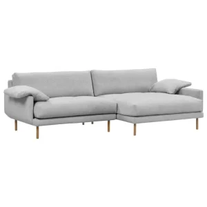 Interface Sofas Und Liegen-Bebé Sofa mit Chaiselongue, rechts, Muru 470, Grau, Eiche