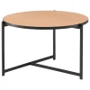 Interface Tische-Pilleri Couchtisch, 60 cm, Schwarz, Eiche