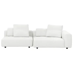 Nichba Sofas Und Liegen-Interface Toast Sofa, 270 cm, rechts, Arc 80, Weiß