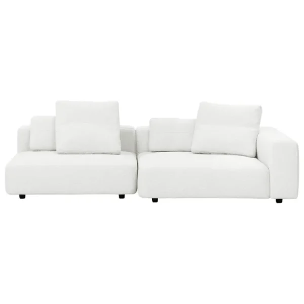 Nichba Sofas Und Liegen-Interface Toast Sofa, 270 cm, rechts, Arc 80, Weiß