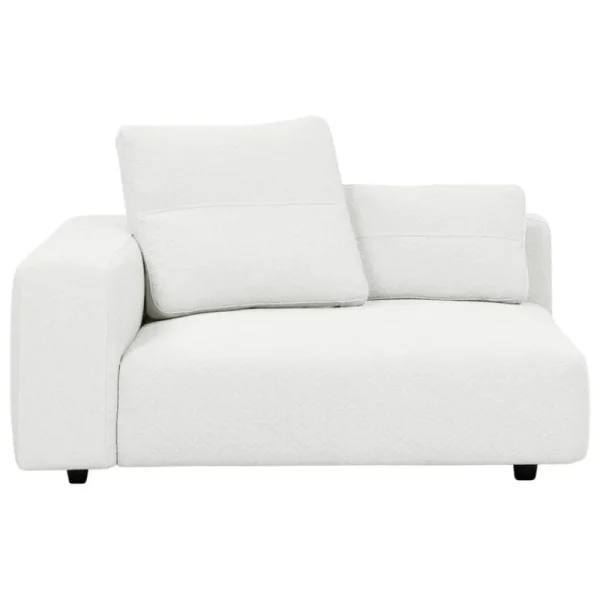 Interface Sofas Und Liegen-Toast Sofamodul mit Armlehne, 135 x 135 cm, Arc 80 Weiß