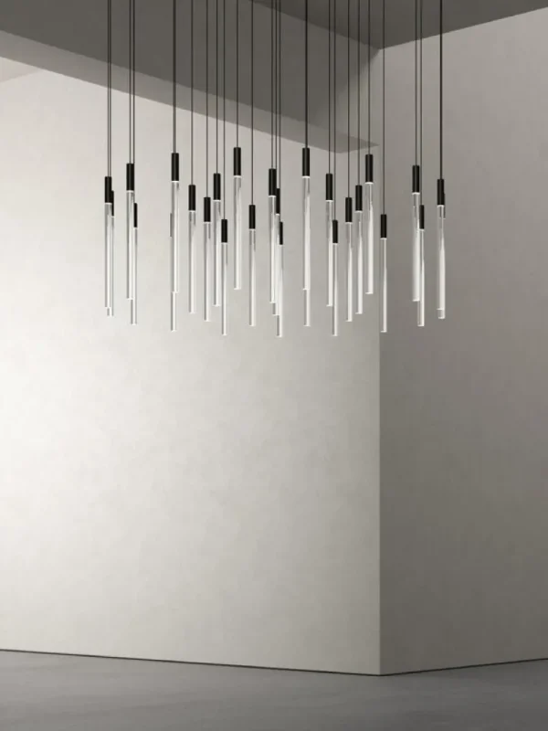 Nuura Deckenleuchten-Karakter Plexi Pendelleuchte, 55 cm, Schwarz