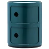Poiat Aufbewahrungsmöbel | Tische-Kartell Aufbewahrungseinheit Componibili, 2 Module, blau
