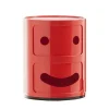Lundia Aufbewahrungsmöbel | Tische-Kartell Aufbewahrungseinheit Componibili Smile 1, 2 Module, rot