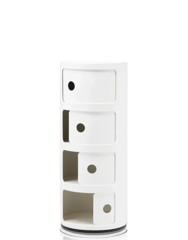 Normann Copenhagen Aufbewahrungsmöbel-Kartell Aufbewahrungseinheit Componibili, 4 Module, weiß