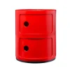 Normann Copenhagen Aufbewahrungsmöbel | Tische-Kartell Componibili Aufbewahrungseinheit, 2 Module, rot
