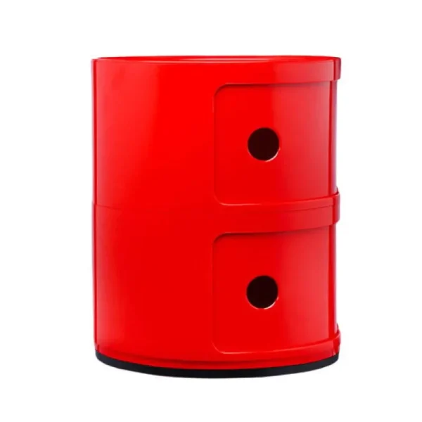 Normann Copenhagen Aufbewahrungsmöbel | Tische-Kartell Componibili Aufbewahrungseinheit, 2 Module, rot