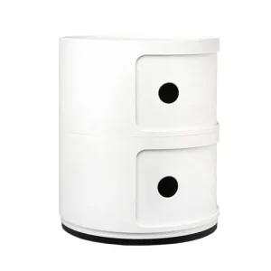 Audo Copenhagen Aufbewahrungsmöbel | Tische-Kartell Componibili Aufbewahrungseinheit, 2 Module, weiß