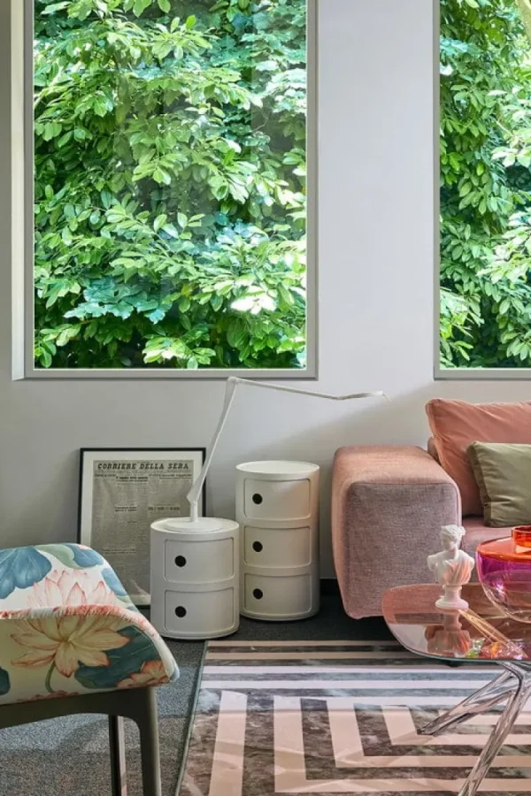 Verpan Aufbewahrungsmöbel | Tische-Kartell Componibili Recycled Aufbewahrungseinheit, 2 Module, Mattweiß
