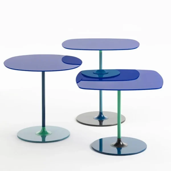 Kartell Tische-Thierry Beistelltisch, 50 x 50 cm, Blau